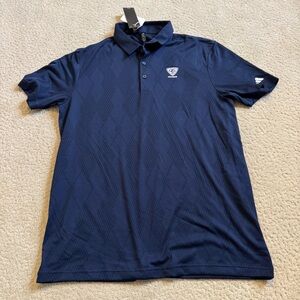 NWT adidas Dark Blue Navy Golf Polo Shirt with Logo